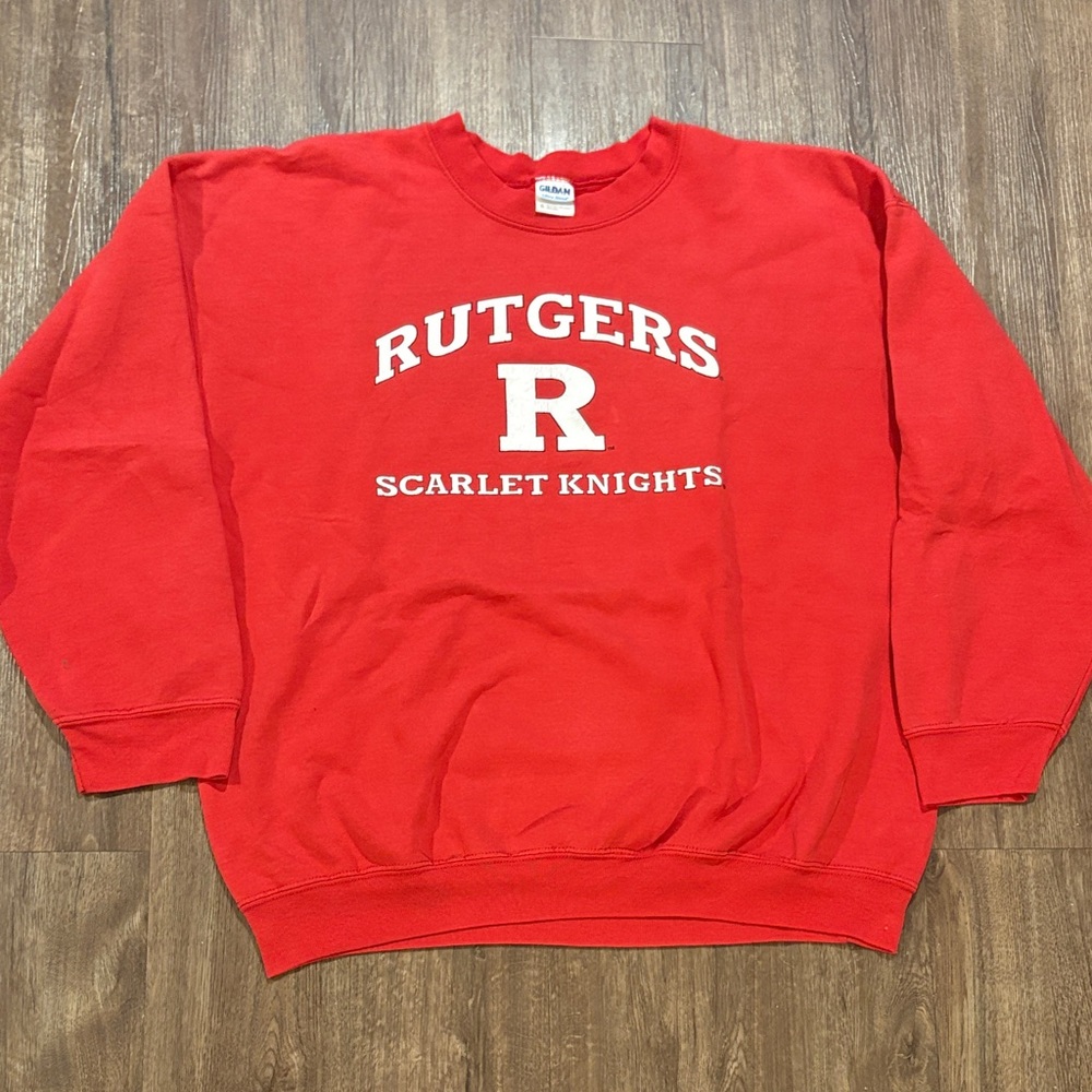 Vintage Rutgers university crewneck sweater boxy fit men’s XL